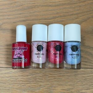Nailmatic Piggy Paint nail polish set pink red blue sparkle